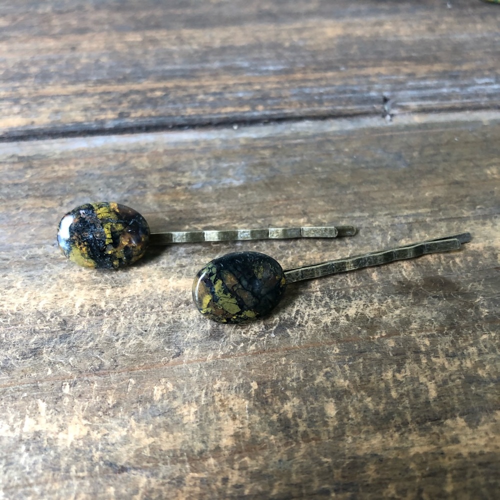 Ocean Jasper Hair Accessory - Bobby Pin
